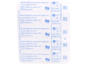 K files sterile N15 21mm 6pcs
